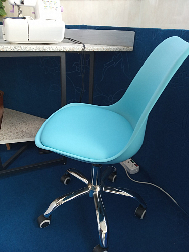 Компьютерное кресло Kolin с подушкой clear / white фото покупателя 285