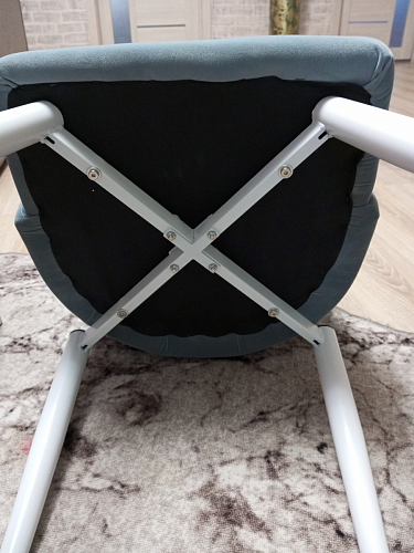 Стул на металлокаркасе Kora light purple / black фото покупателя 382