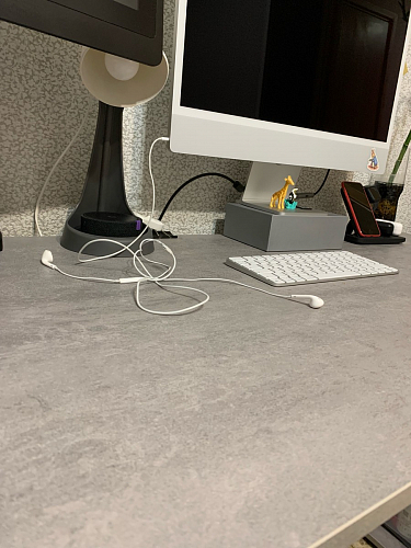 Письменный стол Битти Лофт 116х60х75 дуб вотан / черный матовый фото покупателя 101