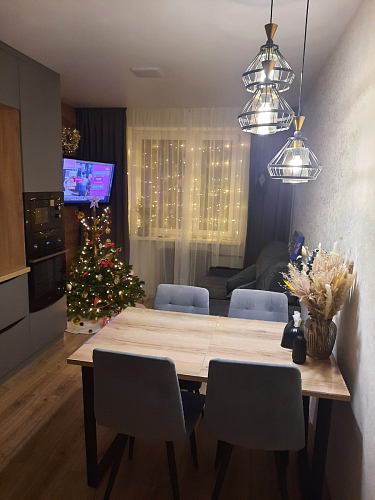 Деревянный стол Лота Лофт 140х80 черный матовый / бетон светлый фото покупателя 502