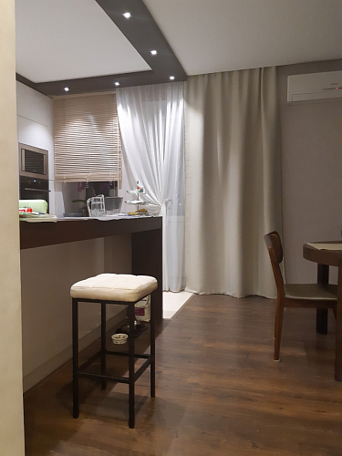 Барный стул Лофт микровелюр катания блэк / черный матовый фото покупателя 216