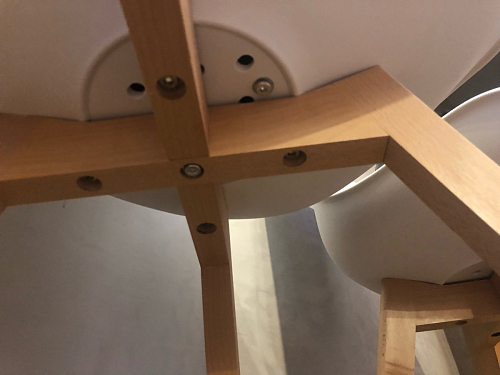 Деревянный стул Bonuss темно-серый / черное сидение / черный фото покупателя 90