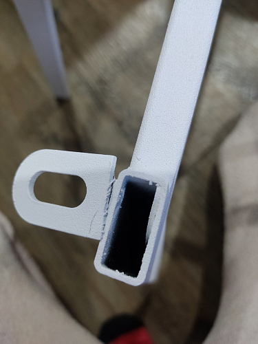 Стул на металлокаркасе Чилли синяя ткань / белый фото покупателя 440