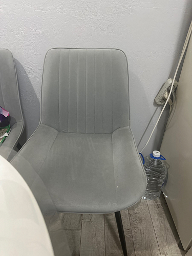 Стул на металлокаркасе Седа 360 К латте (velutto 08) / белый фото покупателя 254