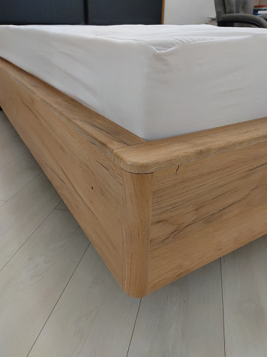 Двуспальная кровать Клауд 160х200 парящая дуб крафт золотой / антрацит фото покупателя 316