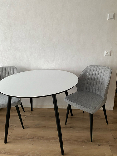 Стеклянный стол Анселм белый фото покупателя 28