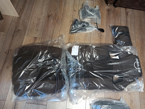 Компьютерное кресло Driver/Драйвер кожзам черный / ткань синий фото покупателя 48