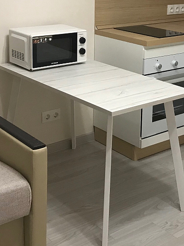 Стол Тринити Лофт 120 25 мм черный матовый / юта фото покупателя 28