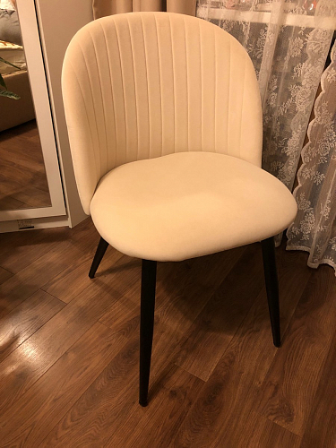 Стул на металлокаркасе Gabi 1 light purple / black фото покупателя 781