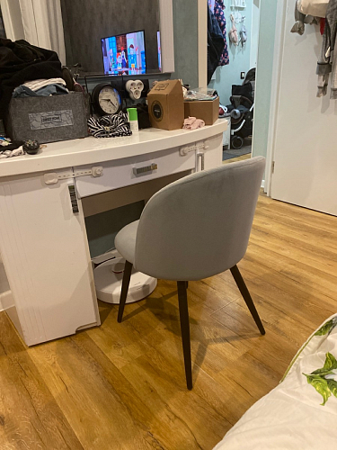 Стул на металлокаркасе Gabi 1 light purple / black фото покупателя 178