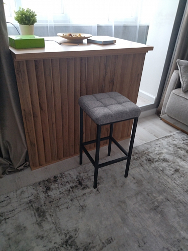 Барный стул Лофт катания минт / белый матовый фото покупателя 91