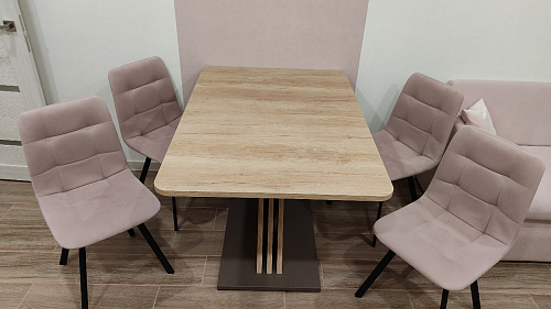 Стул на металлокаркасе Чилли темно-серый / черный каркас фото покупателя 25