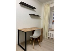 Письменный стол Битти Лофт 116х60х75 дуб делано темный / черный матовый фото покупателя 93