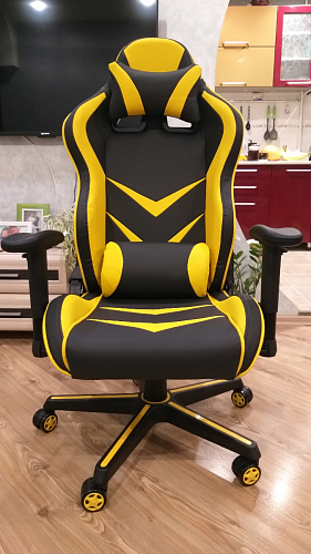 Компьютерное кресло Racer черное / оранжевое фото покупателя 100