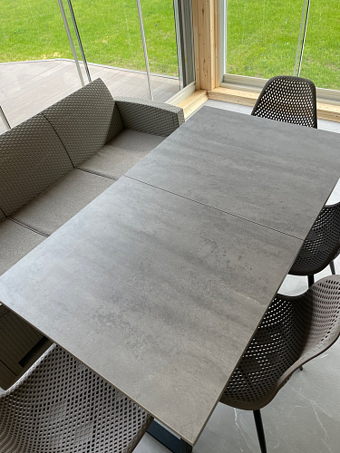 Деревянный стол Лота Лофт 120х75 белый матовый / дуб крафт золотой фото покупателя 203