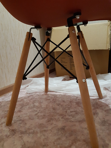 Пластиковый стул Eames PC-015 желтый фото покупателя 161