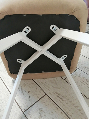 Стул на металлокаркасе Чилли зеленый / черный фото покупателя 841