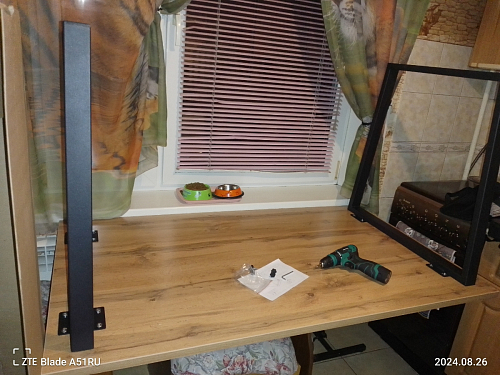 Стол раскладной Лота Лофт 120 25 мм юта / черный матовый фото покупателя 445