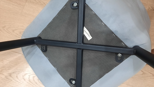 Стул на металлокаркасе Седа 360 К латте (velutto 08) / белый фото покупателя 11