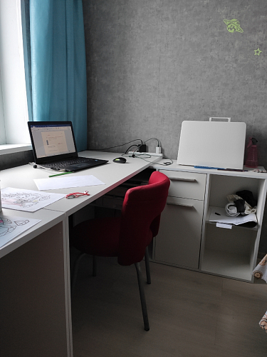 Письменный стол Лайт 03.245F белый гладкий 101 фото покупателя 118