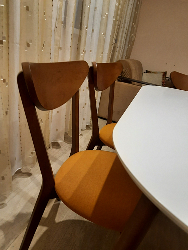 Стул Maxi/Макси белый / натуральный фото покупателя 32