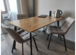 Стул на металлокаркасе Челси латте / черный фото покупателя 197