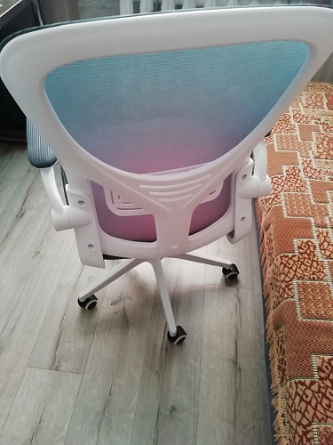 Компьютерное кресло Konfi light gray / blue / white фото покупателя 110