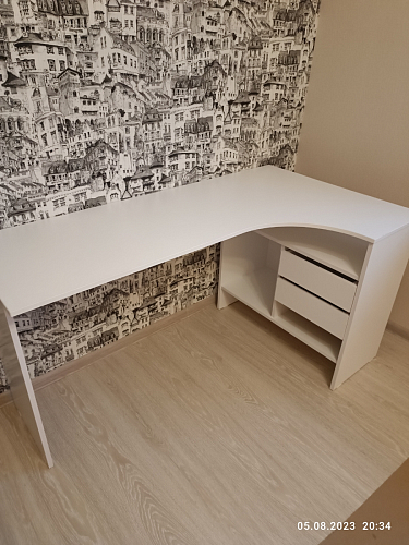 Письменный стол СПм-25 левый дуб сонома фото покупателя 24