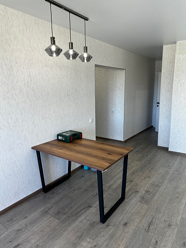 Стол Лота Лофт 140 25 мм черный матовый / бетон фото покупателя 251