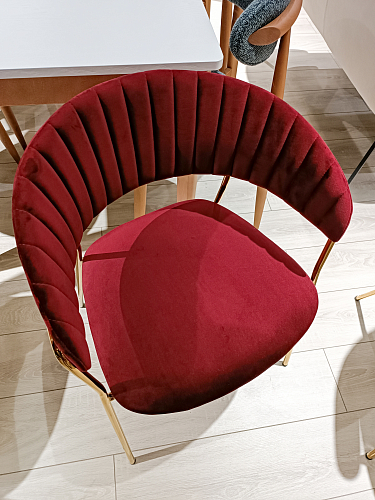 Кресло Turin велюр серый / черный из шоурума 8