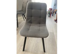 Стул на металлокаркасе Чилли светло-серый / черный фото покупателя 346