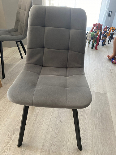 Стул на металлокаркасе Чилли К черный / зеленый фото покупателя 346