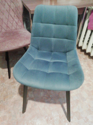 Стул на металлокаркасе Челси велюр коричневый / черный каркас фото покупателя 187