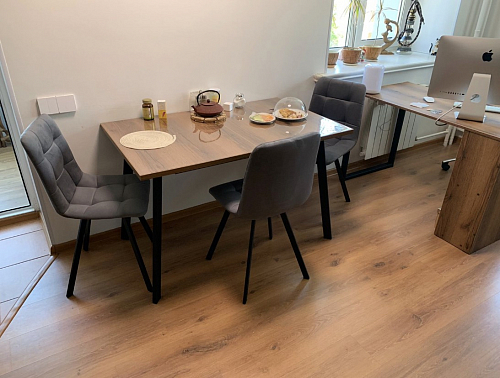 Стул на металлокаркасе Чилли бирюзовый / черный фото покупателя 822