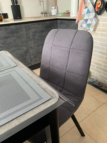 Комплект стульев Чилли 4 шт темно-серый / черный фото покупателя 525