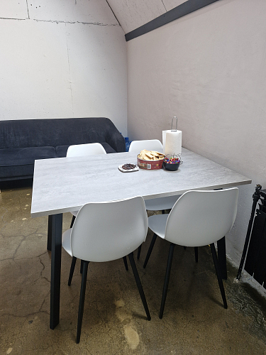 Стол Тринити Лофт 120 25 мм белый матовый / юта фото покупателя 1