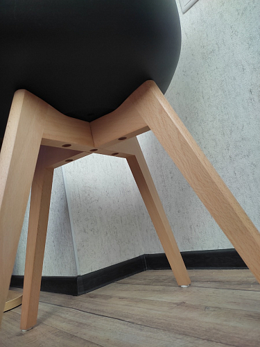 Стул Bonuss blue / wooden legs фото покупателя 1