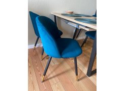 Стул на металлокаркасе Gabi blue / black фото покупателя 357