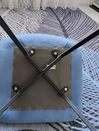 Стул на металлокаркасе Чилли К кирпичный / черный фото покупателя 114