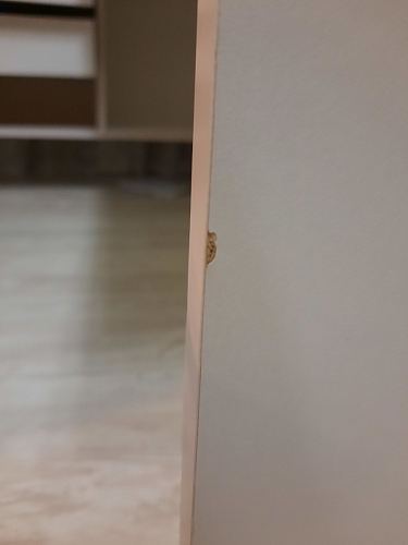 Письменный стол СПм-25 правый белый  - Уцененный экземпляр фото покупателя 13