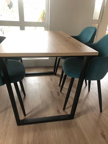 Деревянный стол Лота Лофт 120x75 дуб крафт табачный / черный матовый фото покупателя 873