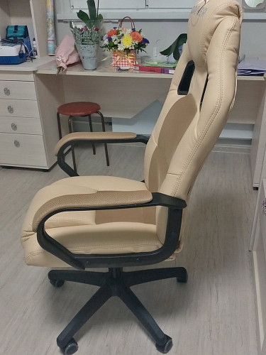 Компьютерное кресло Driver/Драйвер кожзам черный / серый фото покупателя 54