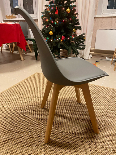 Деревянный стул Bonuss light gray / wood фото покупателя 85