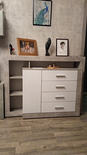 Комод Mирандa atelier / белый глянец фото покупателя 1