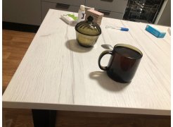 Деревянный стол Лота Лофт 120(160)х75 черный матовый / бетон светлый фото покупателя 363