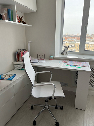 Компьютерное кресло Reus белая сетка / хром фото покупателя 9