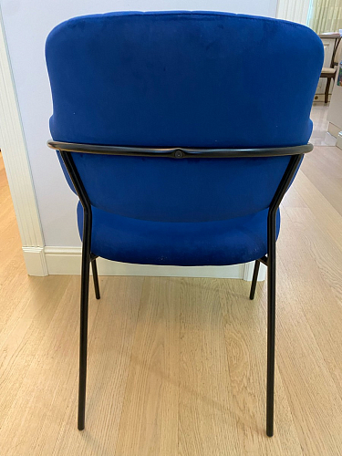 Стул на металлокаркасе Инклес темно-зеленый / черный глянец фото покупателя 11