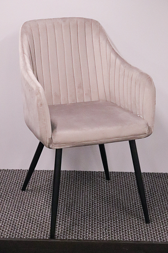 Стул на металлокаркасе Slam светло-серый из шоурума 1