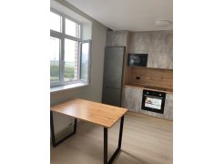 Стол Лота Лофт 140 25 мм черный матовый / бетон фото покупателя 818