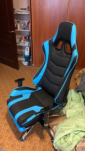 Компьютерное кресло Kano 1 light blue / black фото покупателя 145